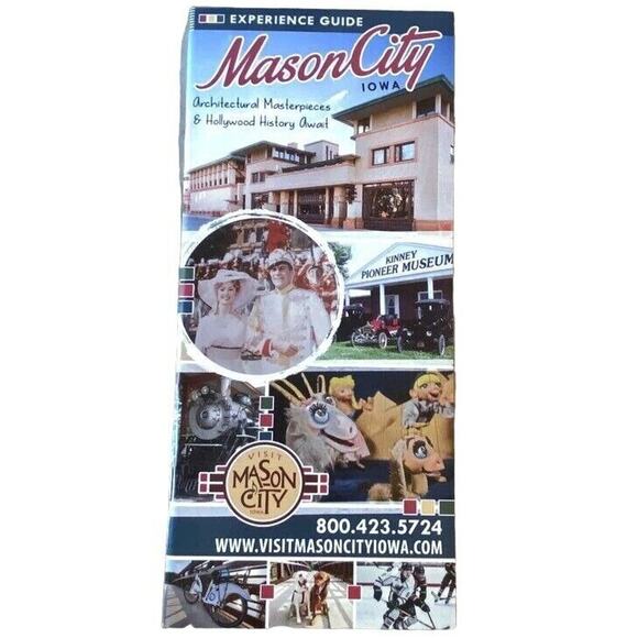 Mason City Experience Guide 2022 Brochure Travel Historical Points of Interest - Picture 1 of 7
